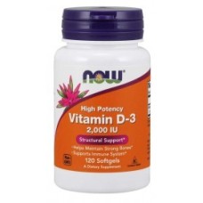 Vitamin D-3 2000 IU 120 caps Now foods